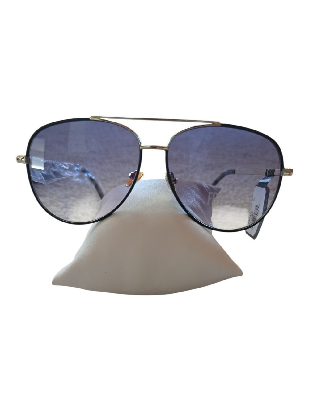 Frye NWT Aviator Sunglasses Gold & Hombre Gradient Black Tortoise